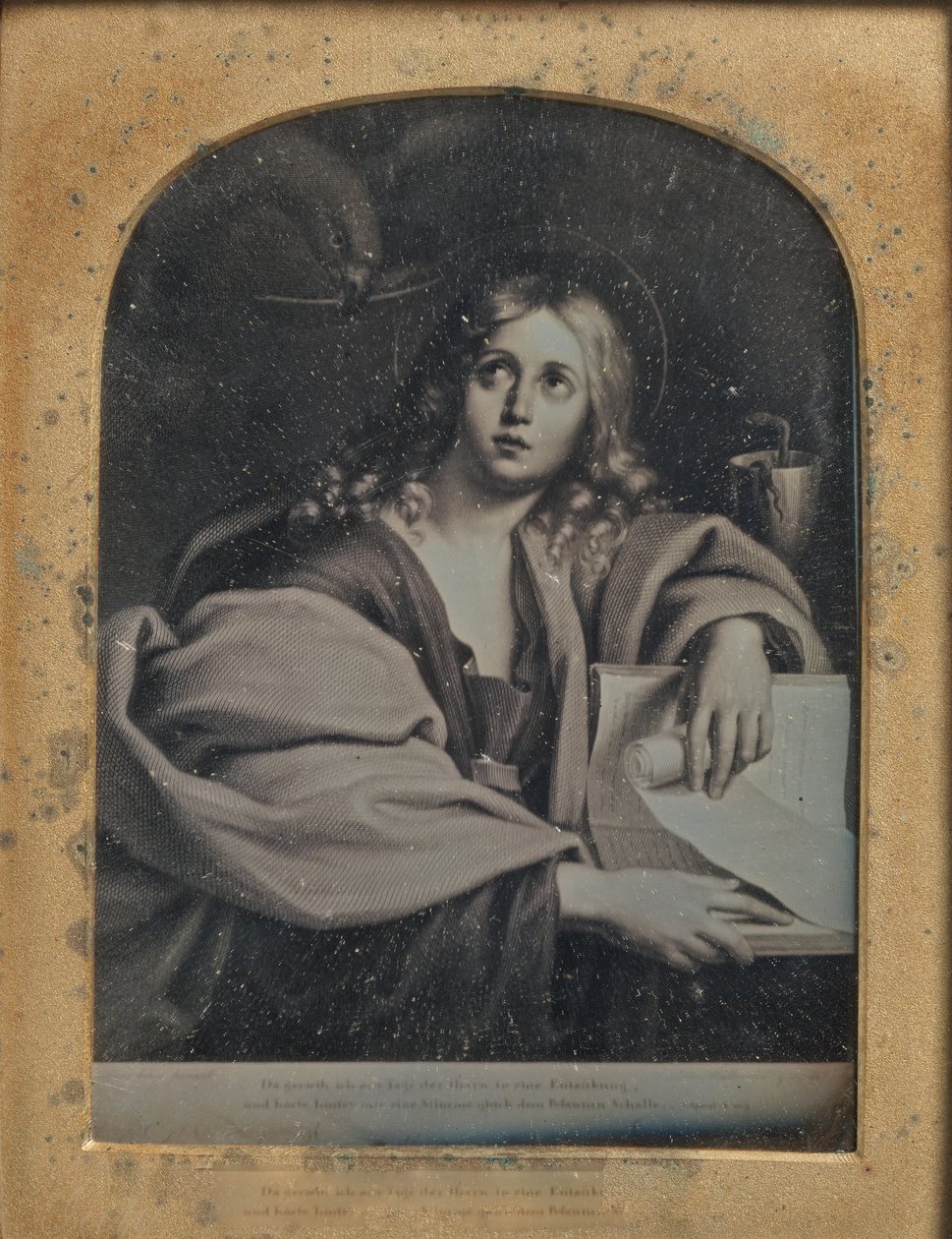Kopia av målningen St. John the Evangelist av Domenichino, 1846-52. av John Jabez Edwin Mayall