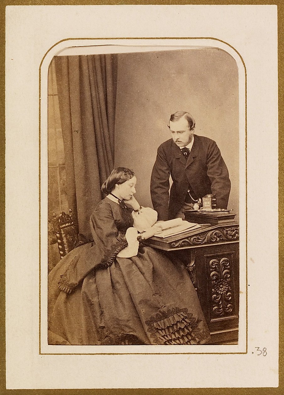 Prins och prinsessa Louis av Hessen av John Jabez Edwin Mayall