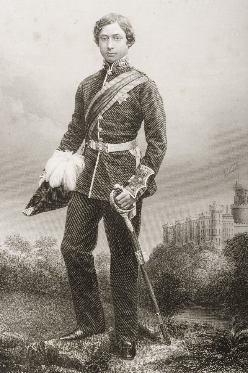 Albert Edward (1841-1910) iliyochongwa na D.J. Pound kutoka kwa picha, kutoka 