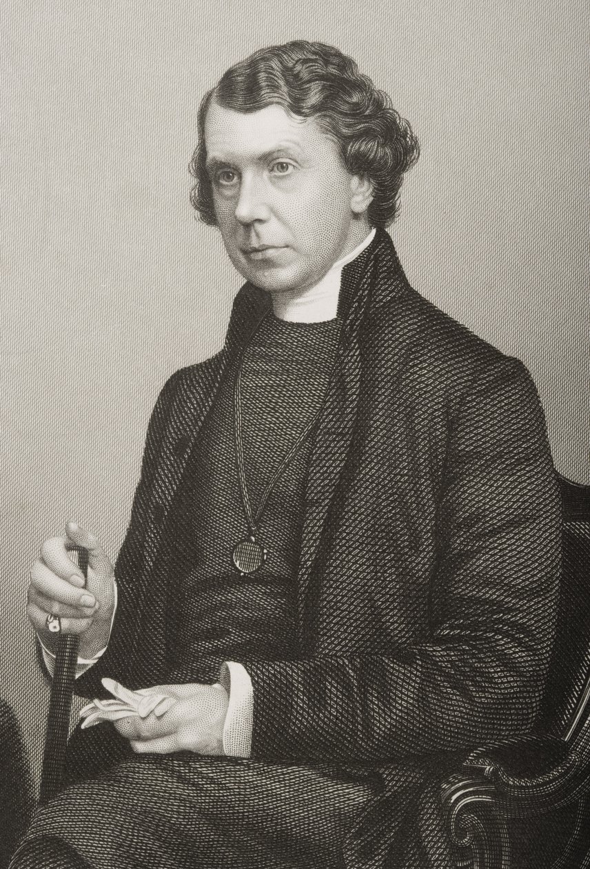 Archibald Campbell Tait (1811-82) graverad av D.J. Pund från ett fotografi, från 