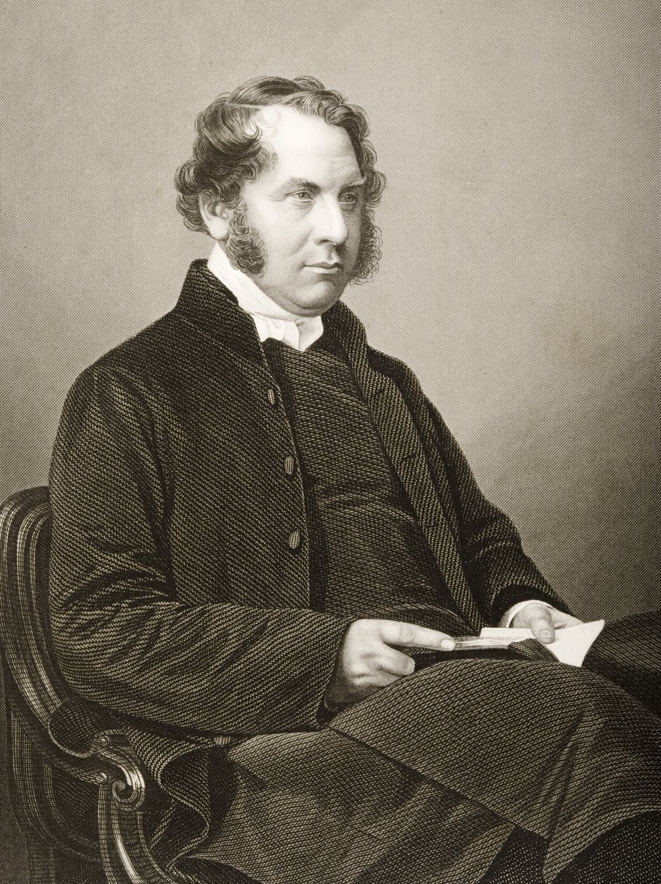 Henry Montagu Villiers (1813-61) graverad av D.J. Pound efter ett fotografi, från "The Drawing-Room of Eminent Personages, Volume 2", utgiven i London 1860. av John Jabez Edwin Paisley Mayall
