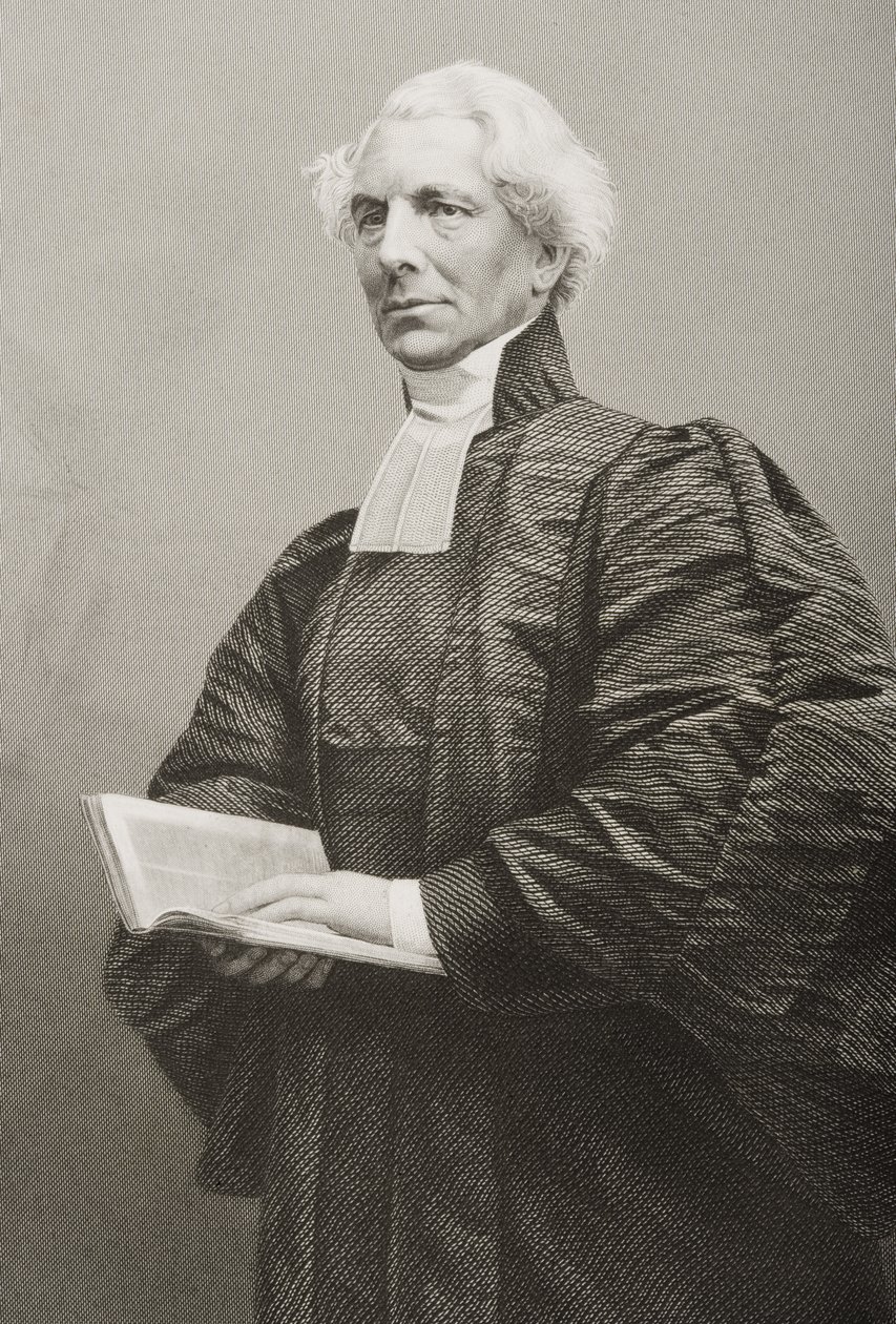 Hugh McNeile (1795-1879) graverad av D.J. Pund från ett fotografi, från 