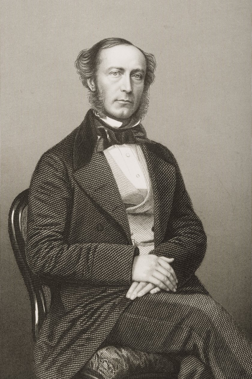 John Walter (1818-94) graverad av D.J. Pund från ett fotografi, från 
