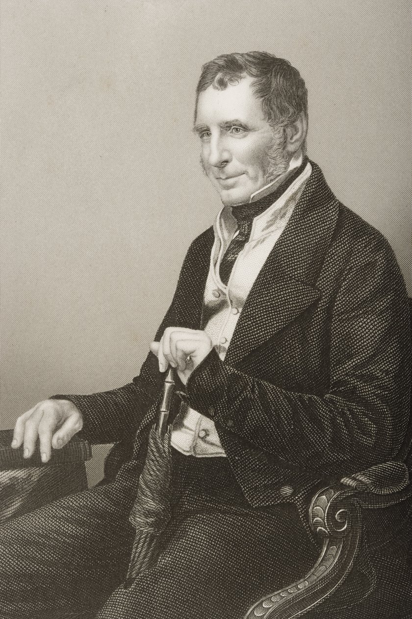 Joseph Warner Henley (1793-1884) graverad av D.J. Pund från ett fotografi, från 