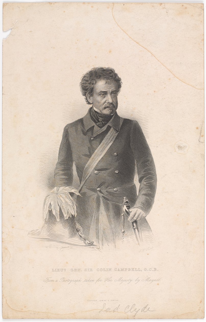 ?Generallieut Sir Colin Campbell, G.C.B.?, 1856 ca. av John Jabez Edwin Paisley Mayall