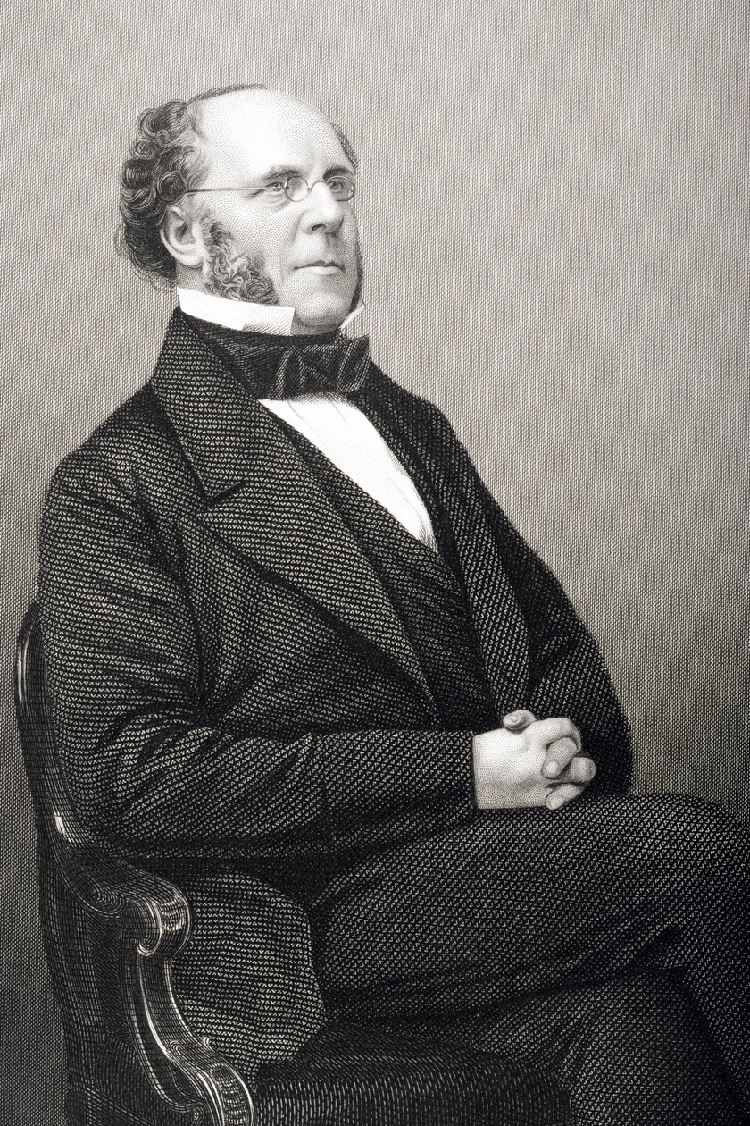 Matthew Talbot Baines (1799-1860) graverad av D.J. Pund från ett fotografi, från 
