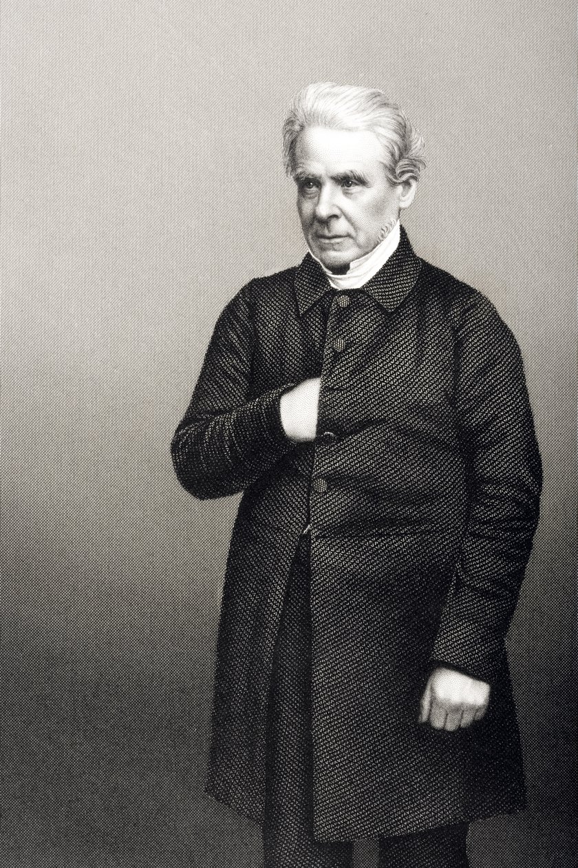 Pastor Thomas Dale (1797-1870) graverad av D.J. Pund från ett fotografi, från 