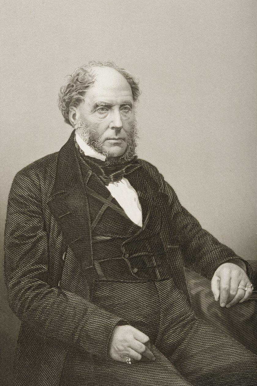 Sir Archibald Alison (1792-1867) graverad av D.J. Pund från ett fotografi, från 