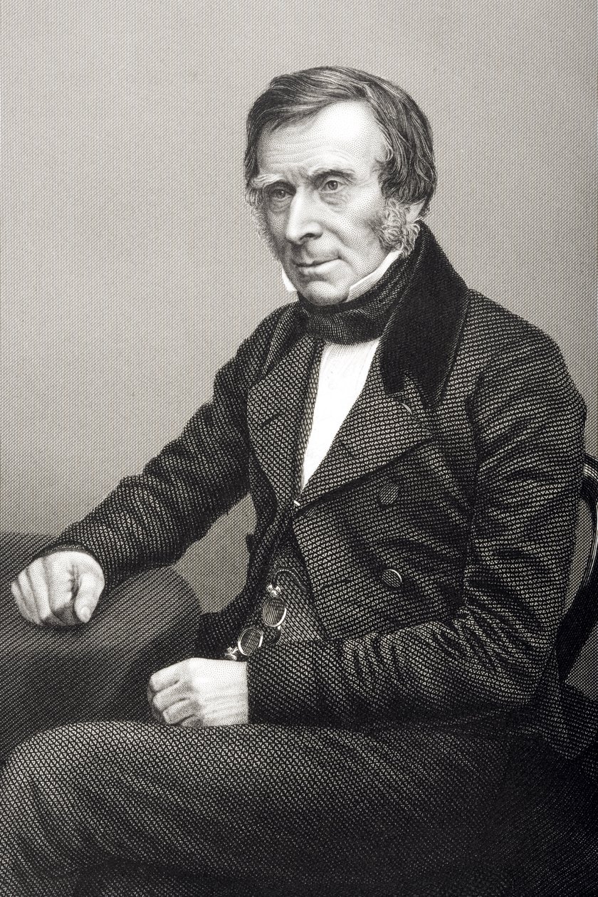 Sir Benjamin Collins Brodie (1783-1862) graverad av D.J. Pund från ett fotografi, från 