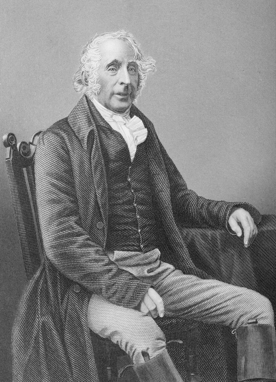 Sir Tatton Sykes (1772-1863) graverad av D.J. Pund från ett fotografi, från 