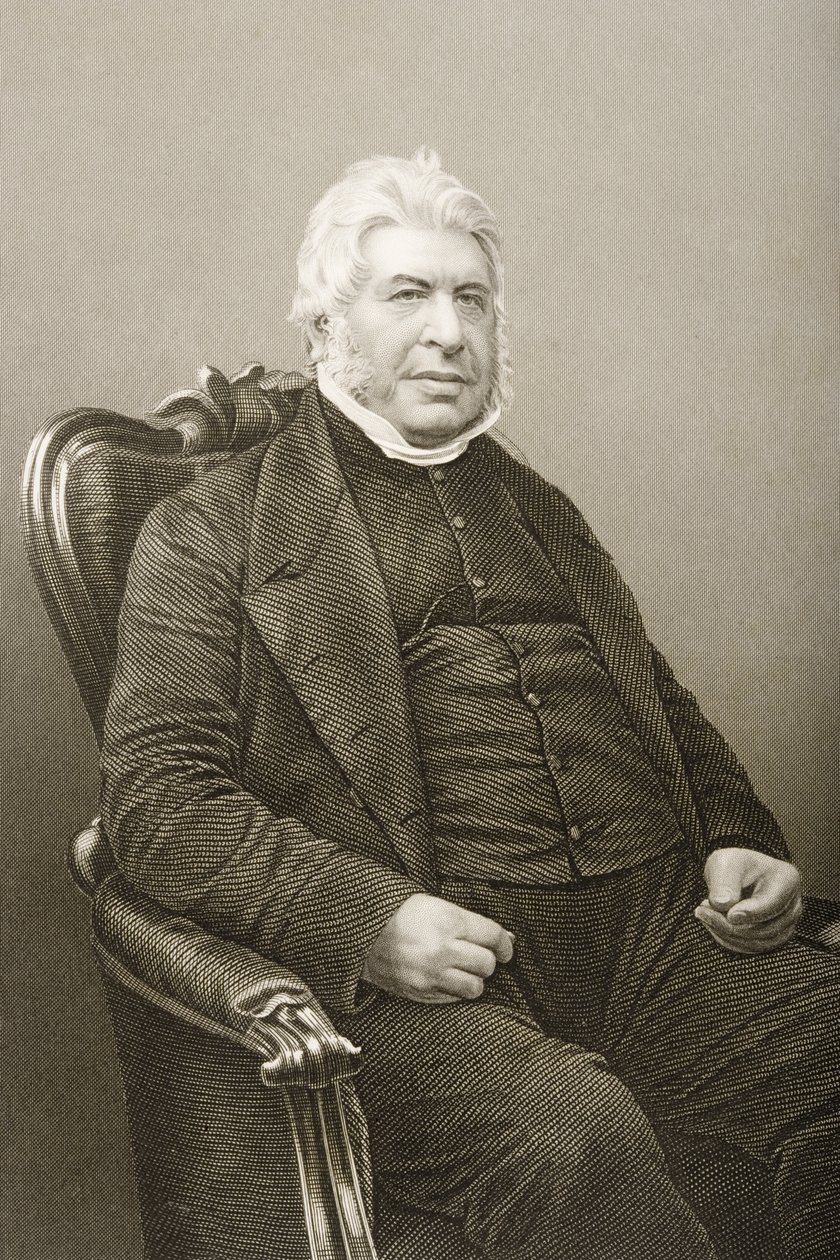 Walter Farquhar Hook (1798-1875) graverad av D.J. Pund från ett fotografi, från 