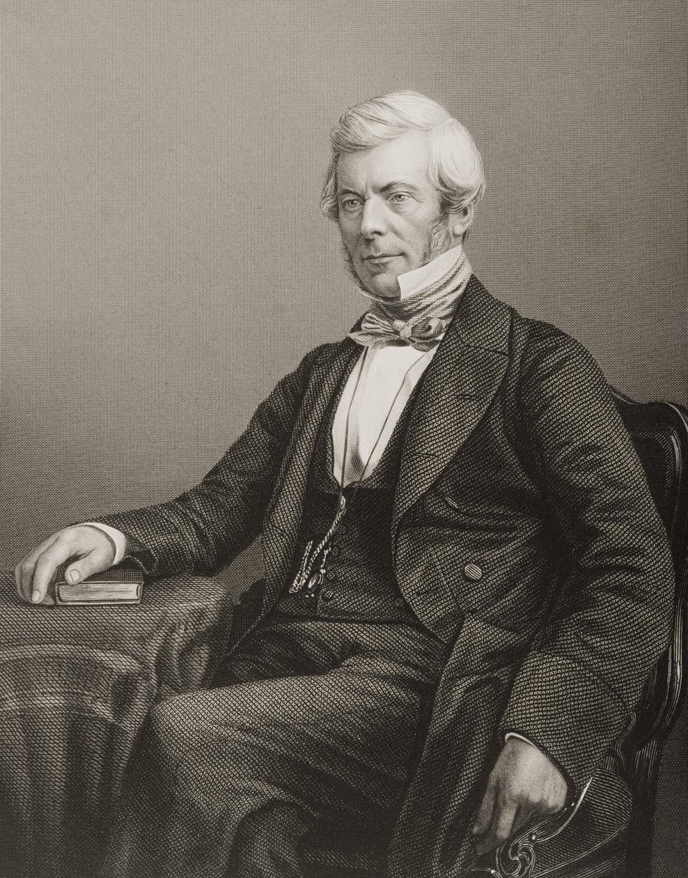 William Chambers (1800-83) graverad av D.J. Pund från ett fotografi, från 