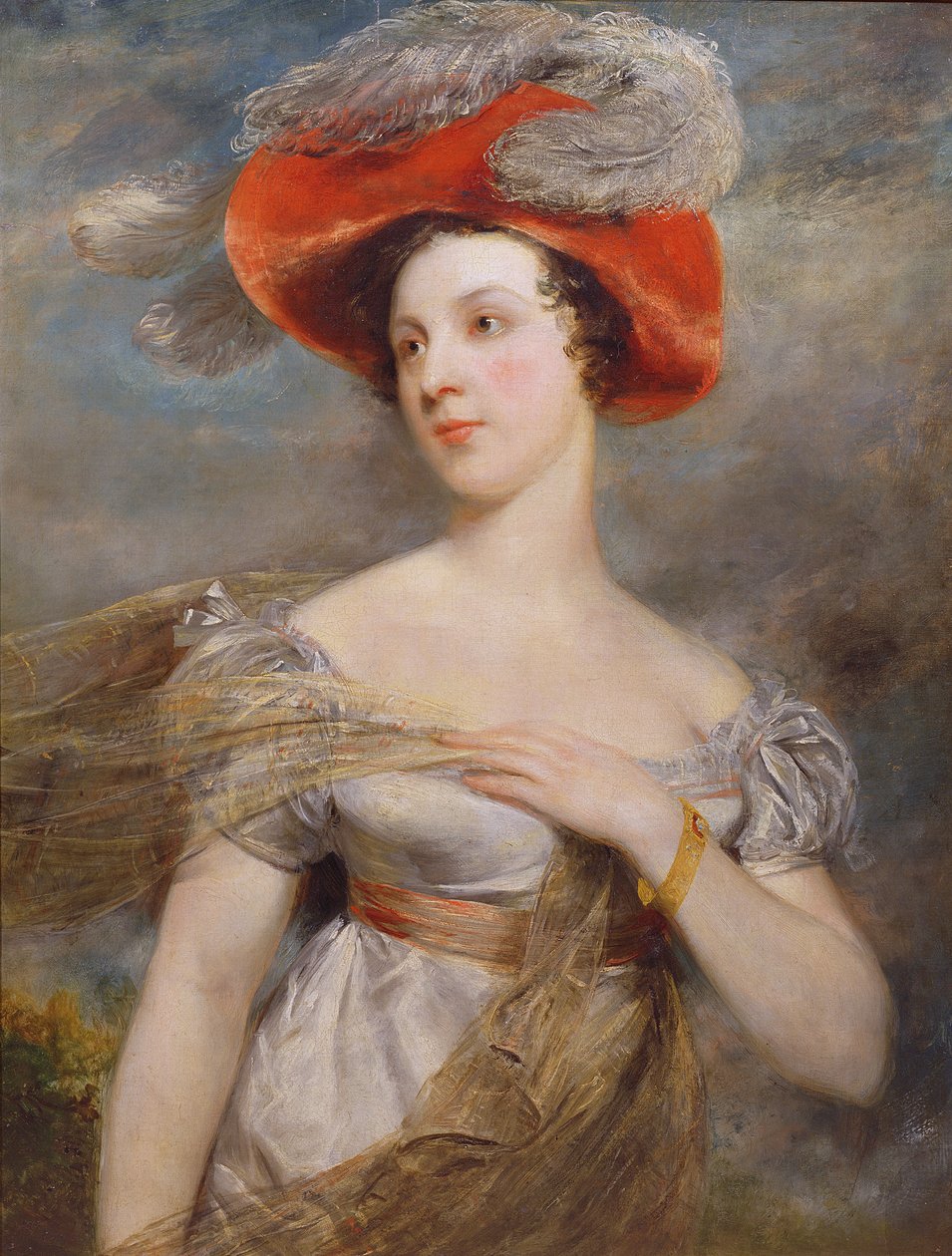 Porträtt av Eliza Chester, 1820 (olja på duk) av John Jackson