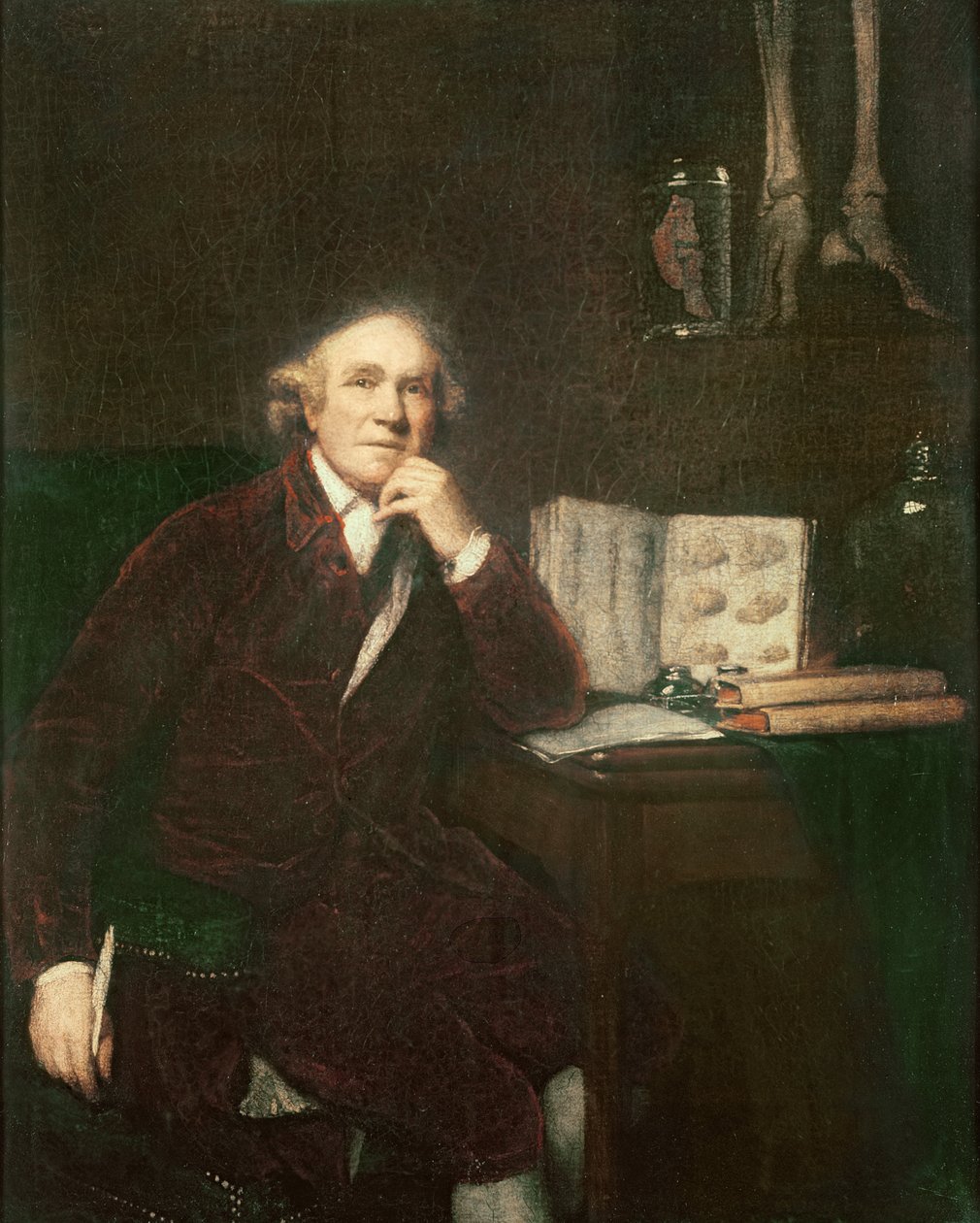Porträtt av John Hunter (1728-1793) efter Sir Joshua Reynolds (1723-92) 1813 av John Jackson