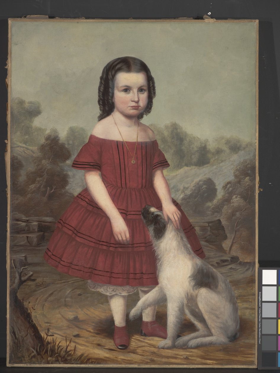 Porträtt av Alice Lyons, ca 1855 (olja på duk) av John Jacob Hegler