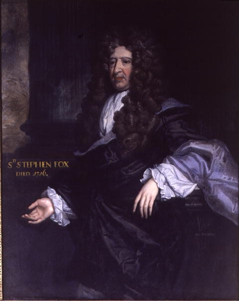 Sir Stephen Fox (1627-1716) Paymaster General (olja på duk) av John James Bakker