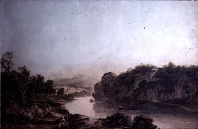 River Scene av John James Chalon