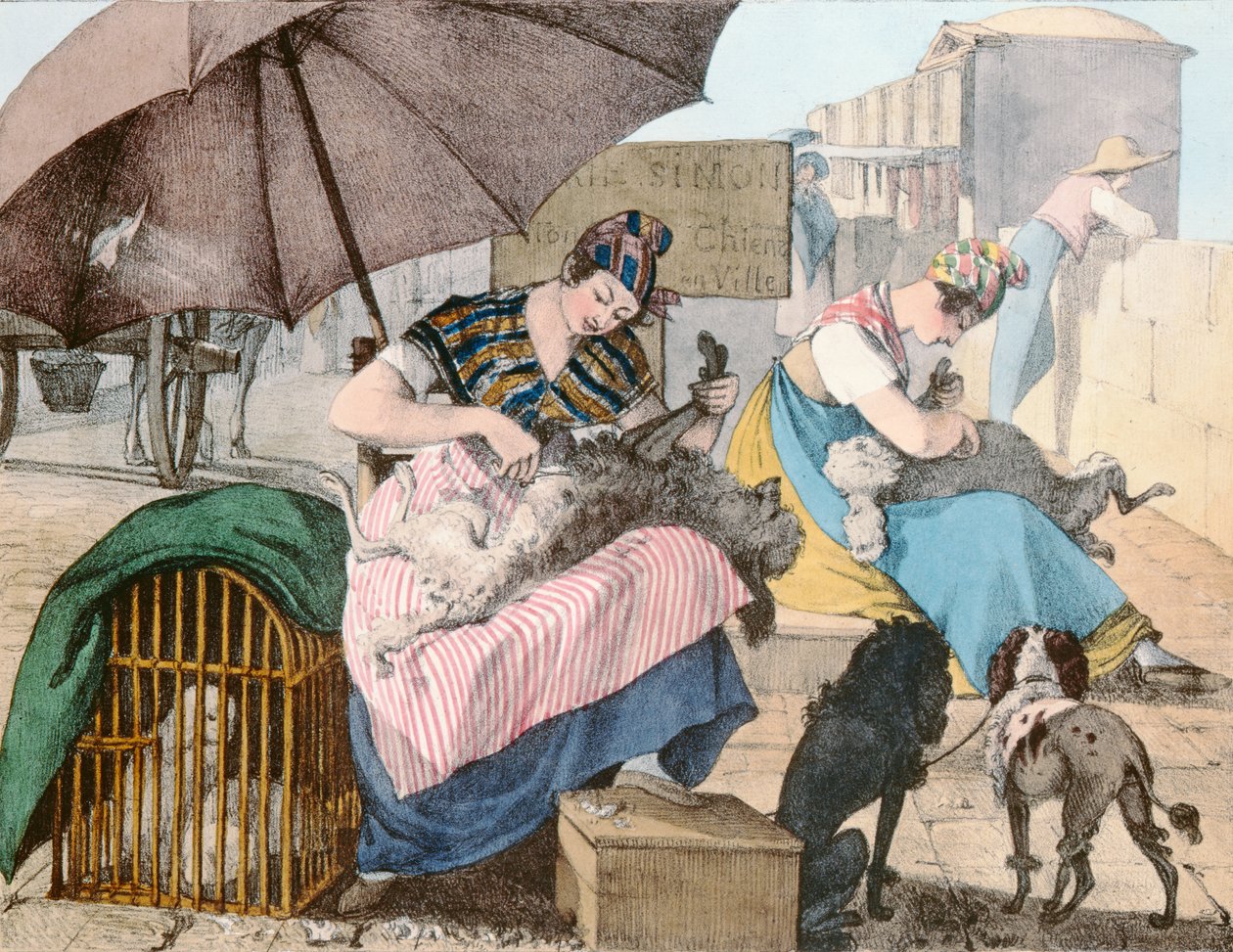 Hundfrisörerna, 1820 av John James Chalon