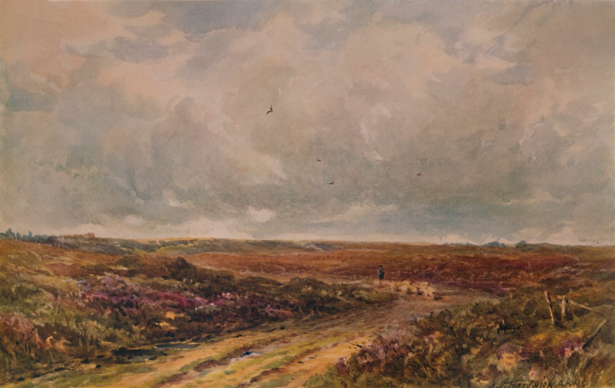 Stormy Day on a Surrey Common, 1800- och 1900-talet, 1935 av John Jessop Hardwick