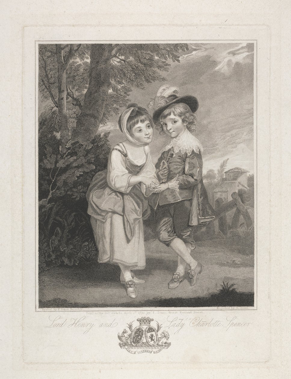 Lord Henry och Lady Charlotte Spencer som "The Young Fortune Tellers" av John Jones