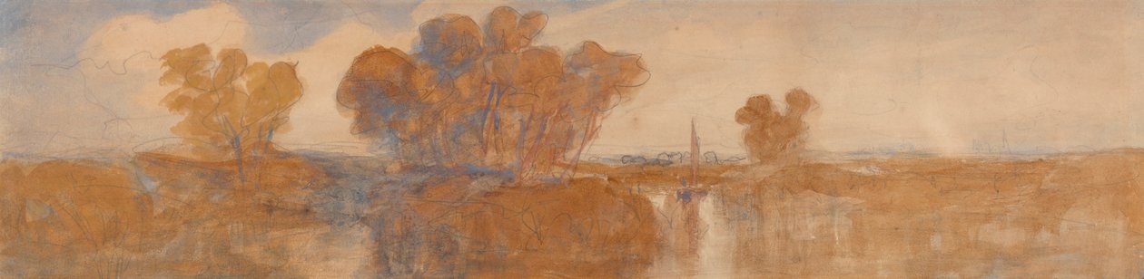 ノルウィスウェーディッシュの遠景 av John Joseph Cotman