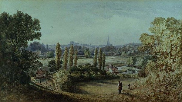 Norwich från Crown Point av John Joseph Cotman