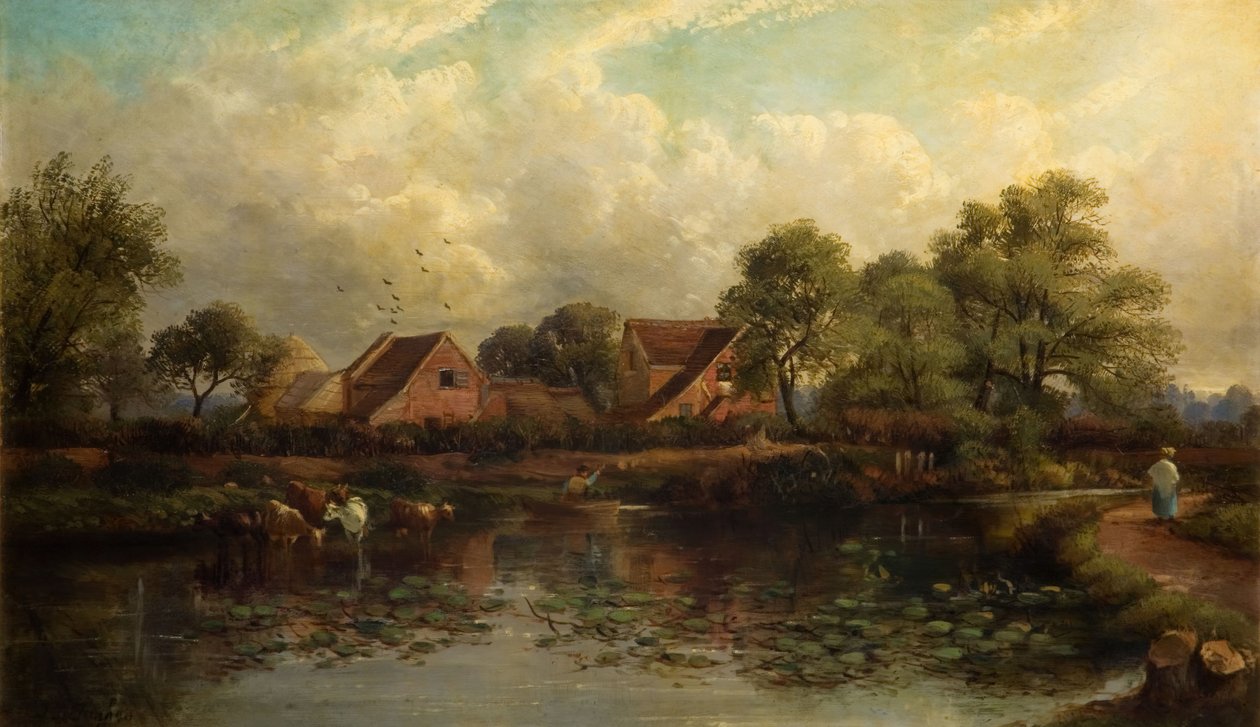 Farm i Wood Lane, Handsworth, 1850-1908. av John Joseph Hughes