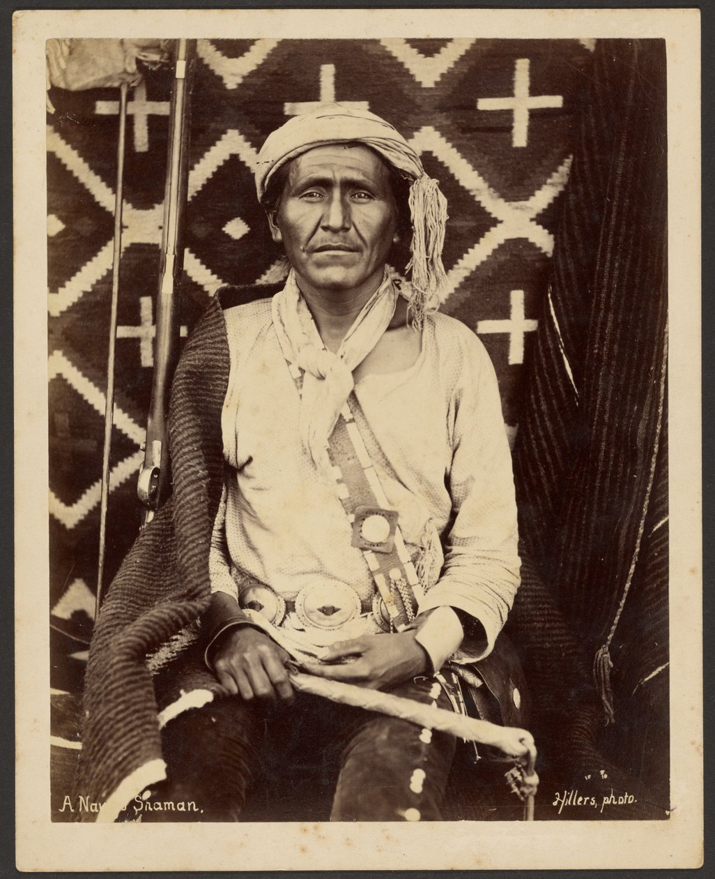 En shaman från Navajo av John K. Hillers