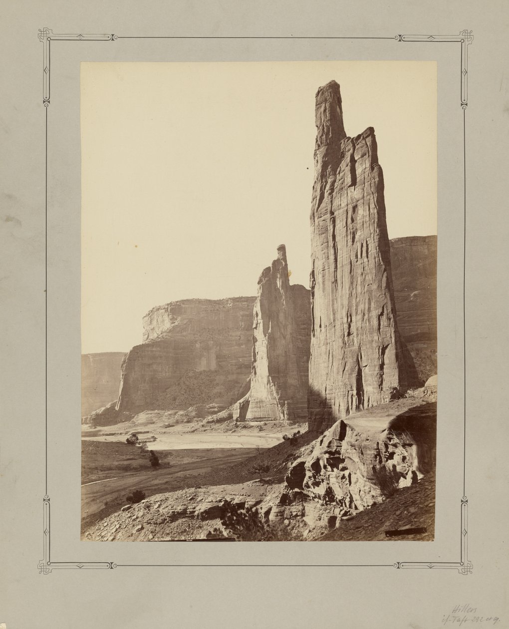 Kaptener i kanonen, Canon de Chelley, Arizona av John K. Hillers