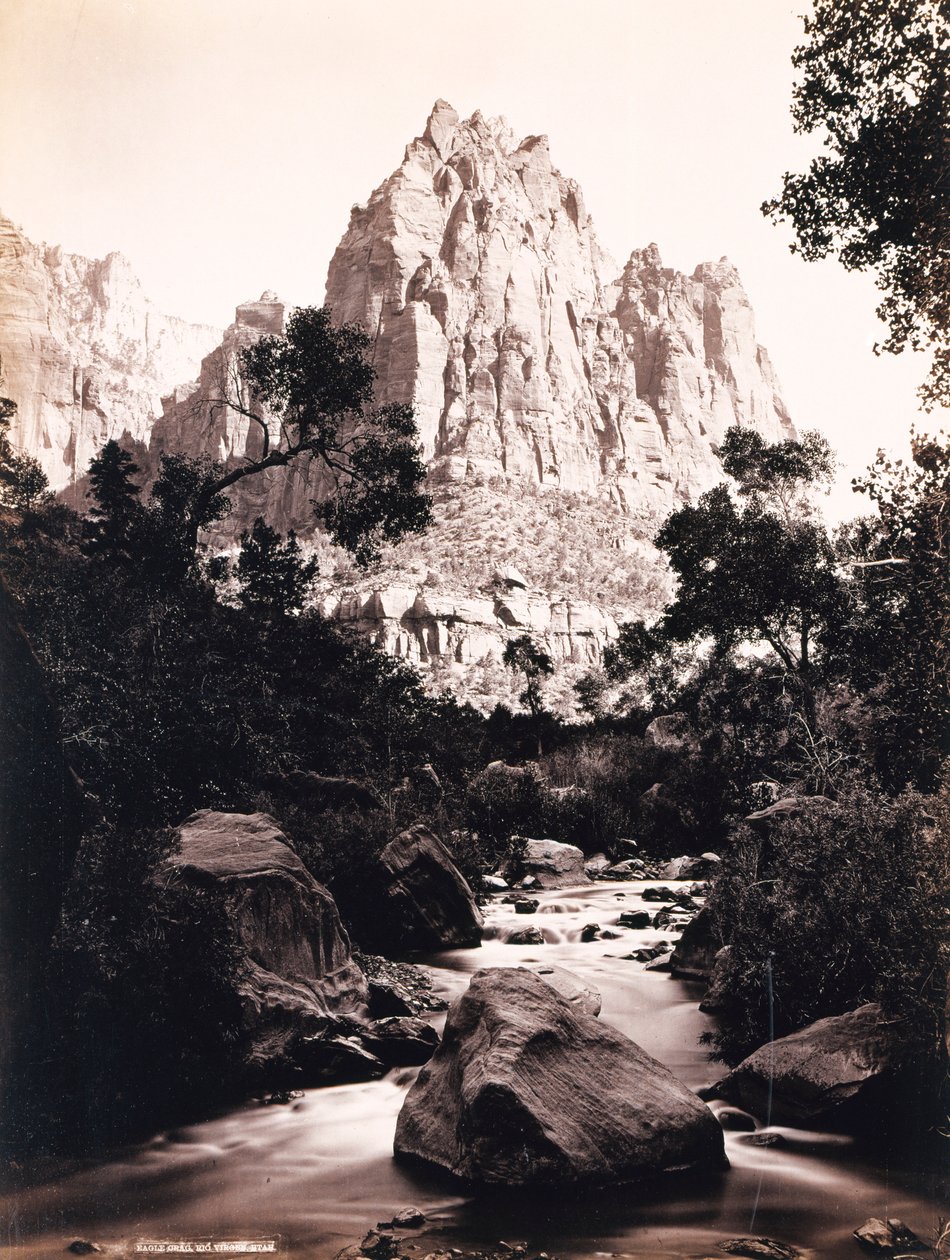 Eagle Crag, Rio Virjen, Utah av John K. Hillers