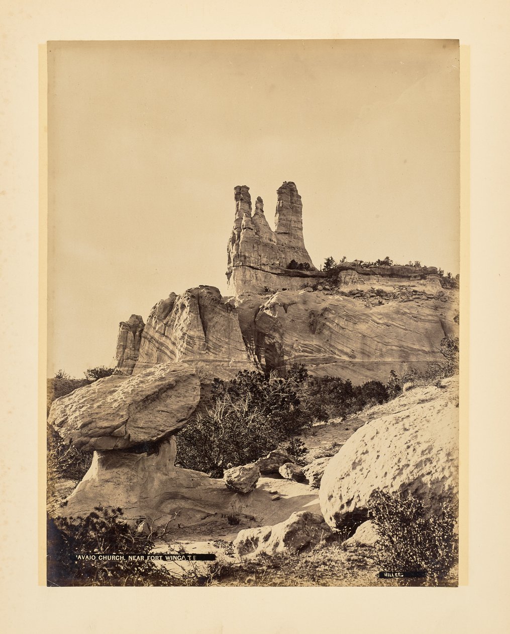 Navajokyrka nära Fort Wingate av John K. Hillers