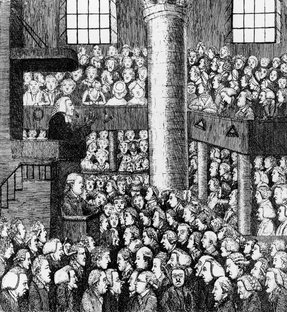 En sömnig församling, 1785 av John Kay