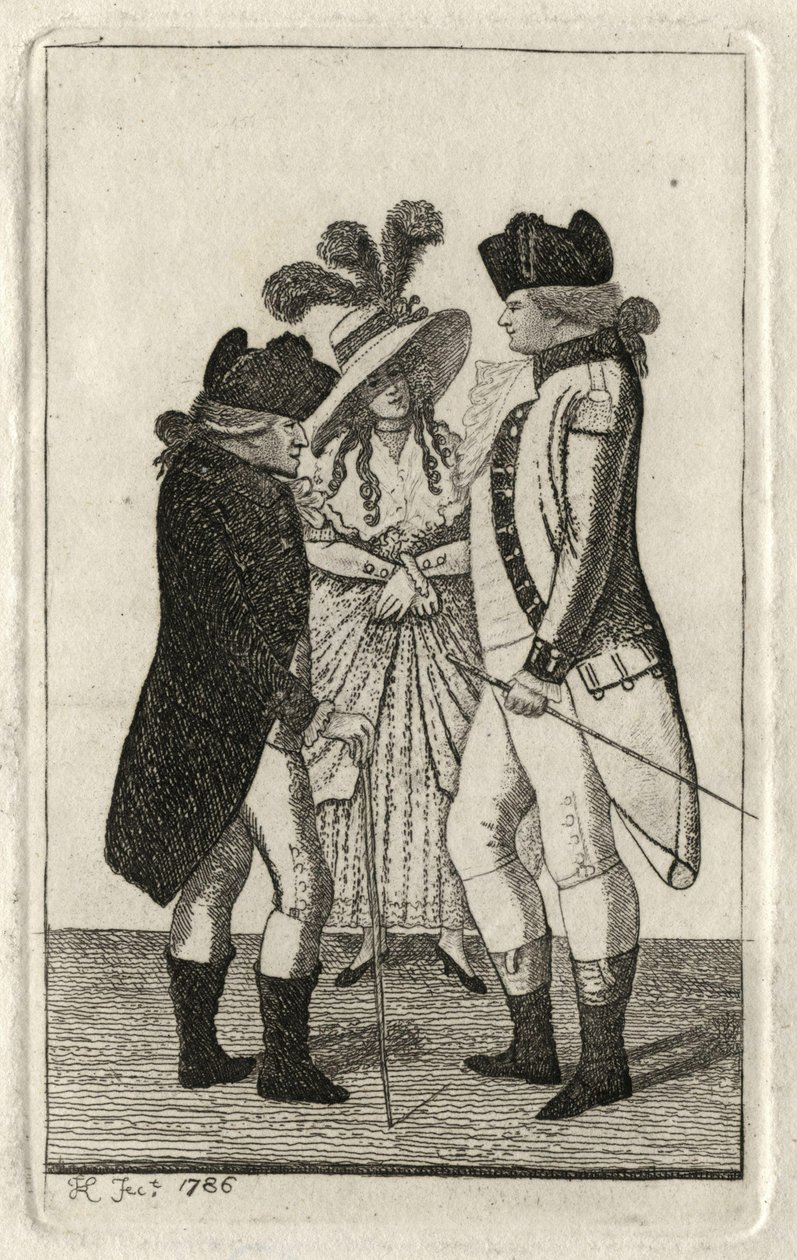 Kapten Page; Kapten Vicars; med en beundrare av John Kay av John Kay