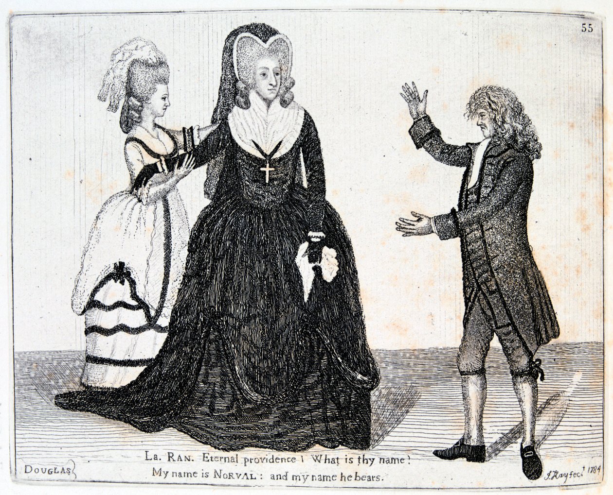 Sarah Siddons, engelsk skådespelerska, 1784. av John Kay