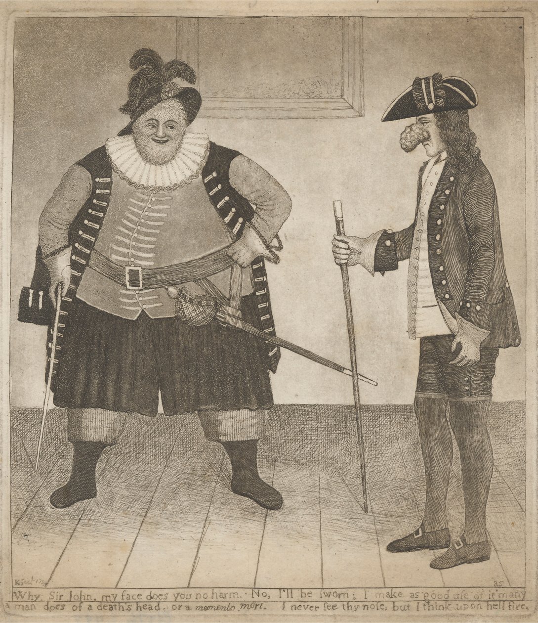 "Varför, Sir John, mitt ansikte gör dig ingen skada..." av John Kay