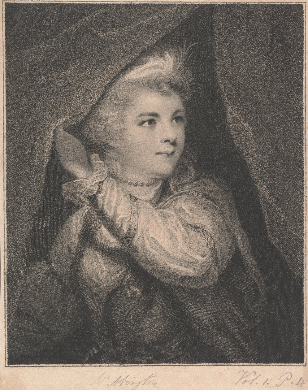 Fru Frances Abington (née Barton) som Roxalana i "The Sultan" av John Keyse Sherwin
