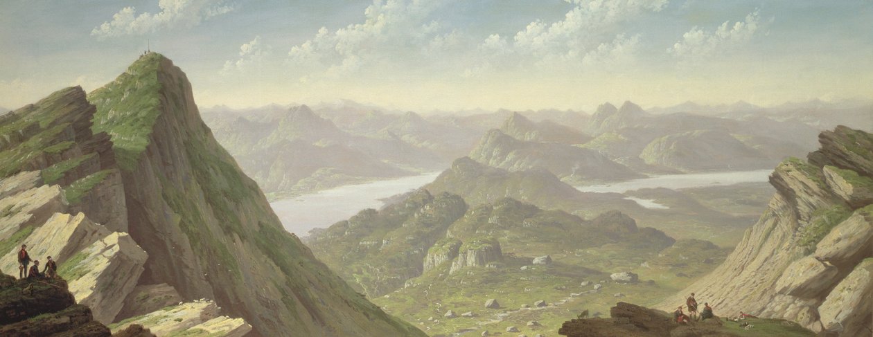 Nordvästlig utsikt från Ben Lomond av John Knox