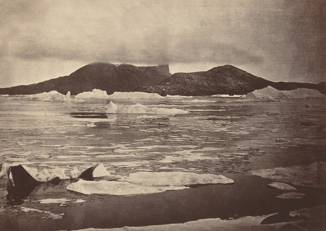 De arktiska regionerna: nr 92.* Djävulens tumme delvis insvept i en dimma..., 1869 av John L Dunmore