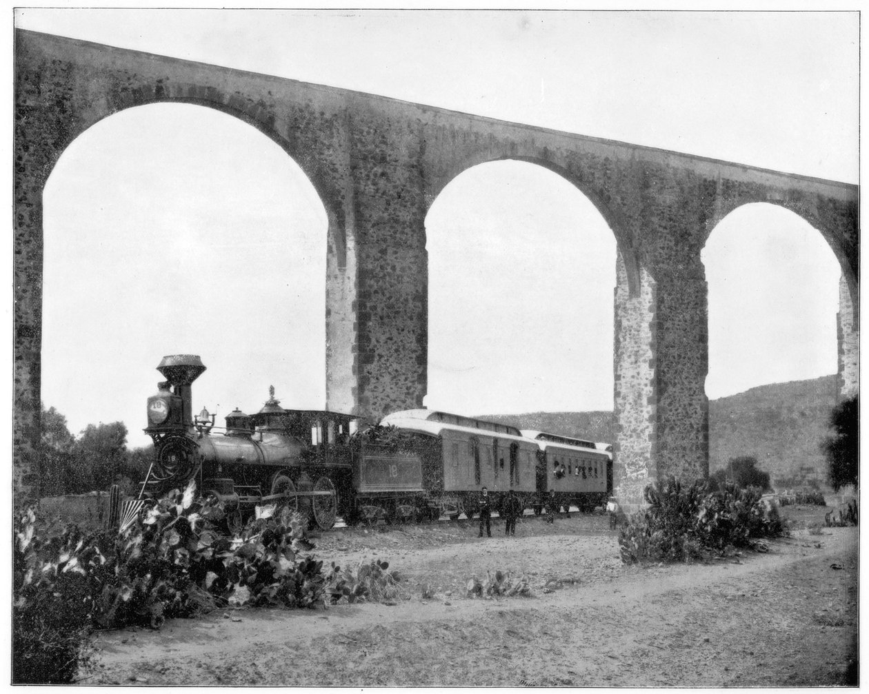 Akvedukt nära Queretaro, Mexiko, sent 1800-tal av John L. Stoddard