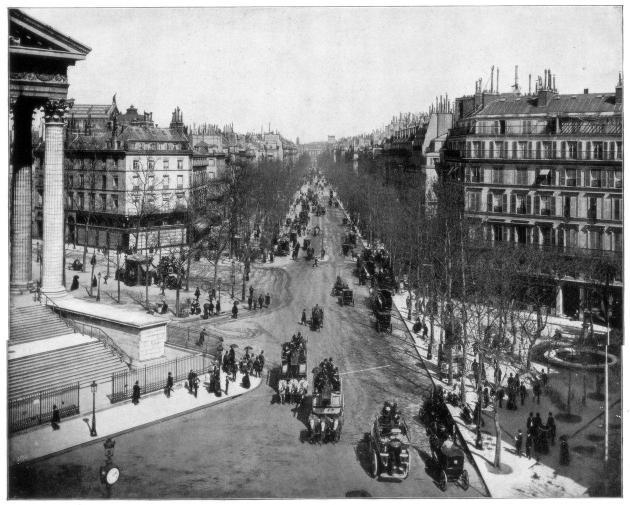 Boulevard de la Madeleine, Paris, sent 1800-tal av John L. Stoddard