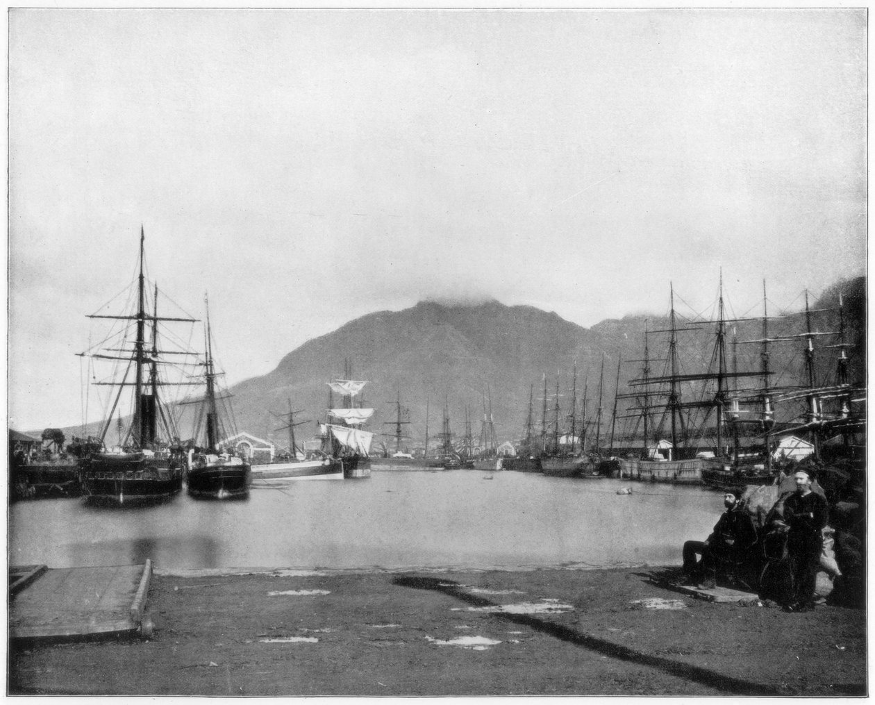 Kapstaden, Sydafrika, sent 1800-tal. av John L. Stoddard