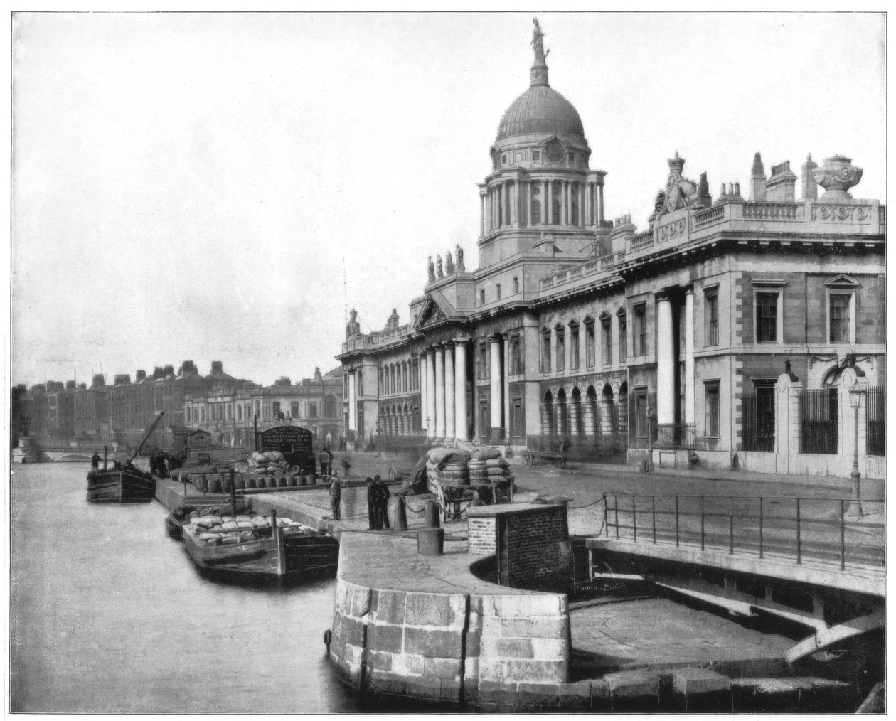 Custom House, Dublin, Irland, sent 1800-tal av John L. Stoddard
