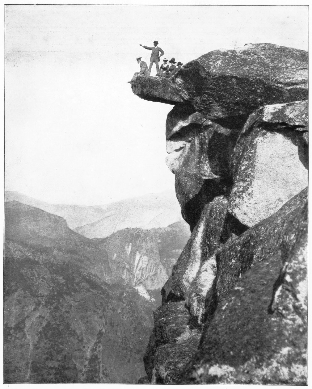Glacier Point, Yosemite Valley, Kalifornien, USA, sent 1800-tal. av John L. Stoddard