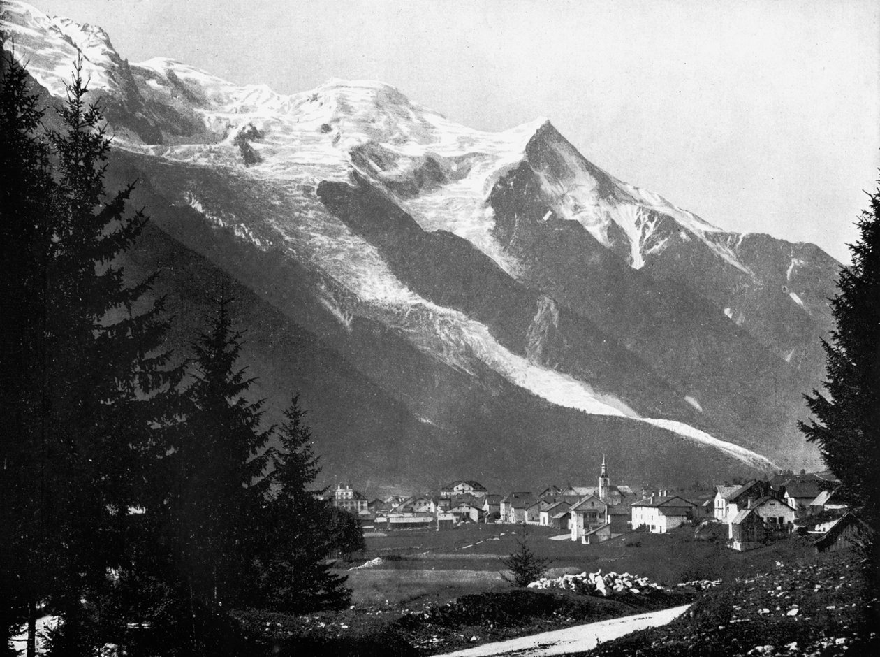Mont Blanc från Schweiz, 1893. av John L. Stoddard