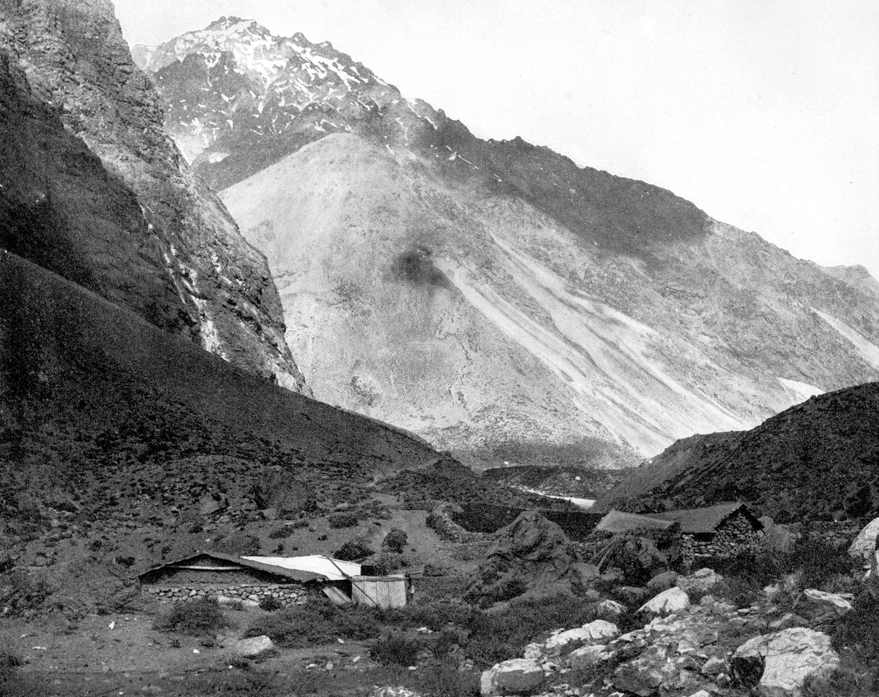 Pass of Uspallata, Anderna, Sydamerika, 1893. av John L. Stoddard