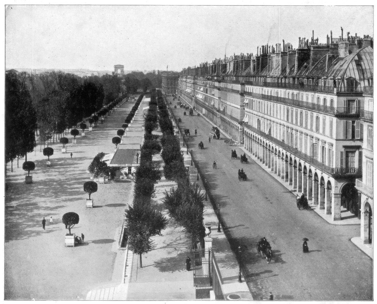 Rue de Rivoli, Paris, sent 1800-tal av John L. Stoddard