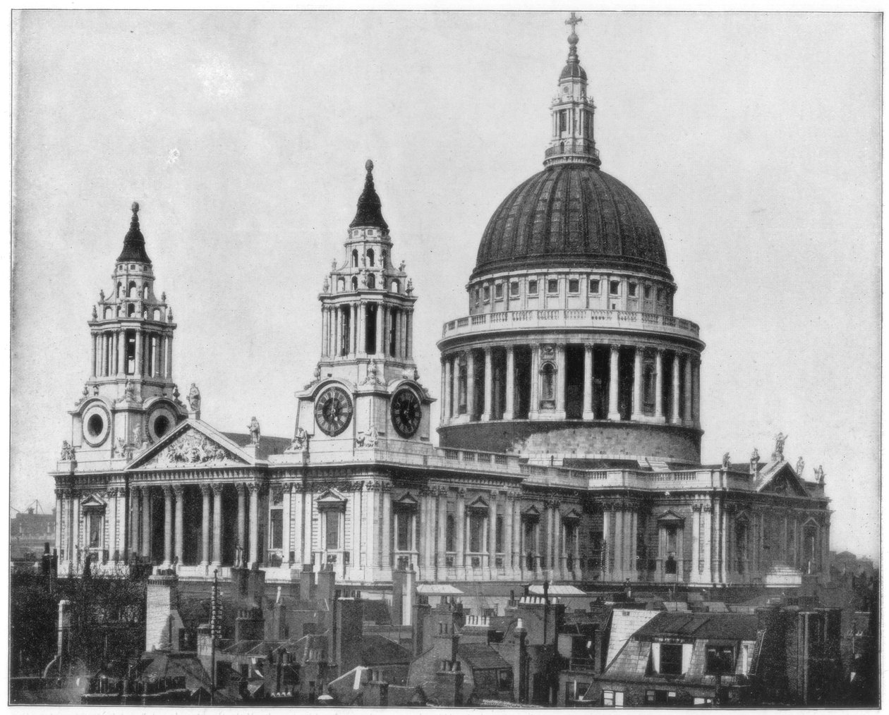 St Pauls Cathedral, London, sent 1800-tal. av John L. Stoddard