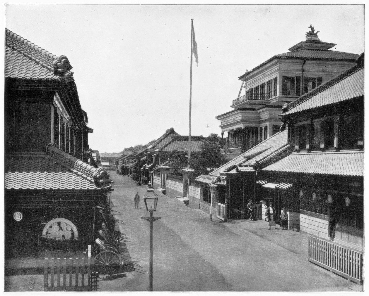 Gata i Tokyo, Japan, sent 1800-tal. av John L. Stoddard