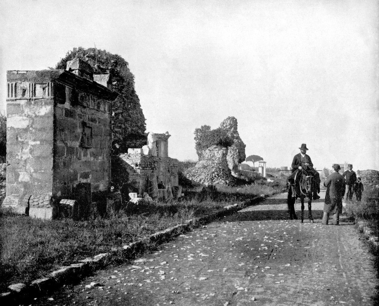 The Appian Way, Rom, 1893. av John L. Stoddard