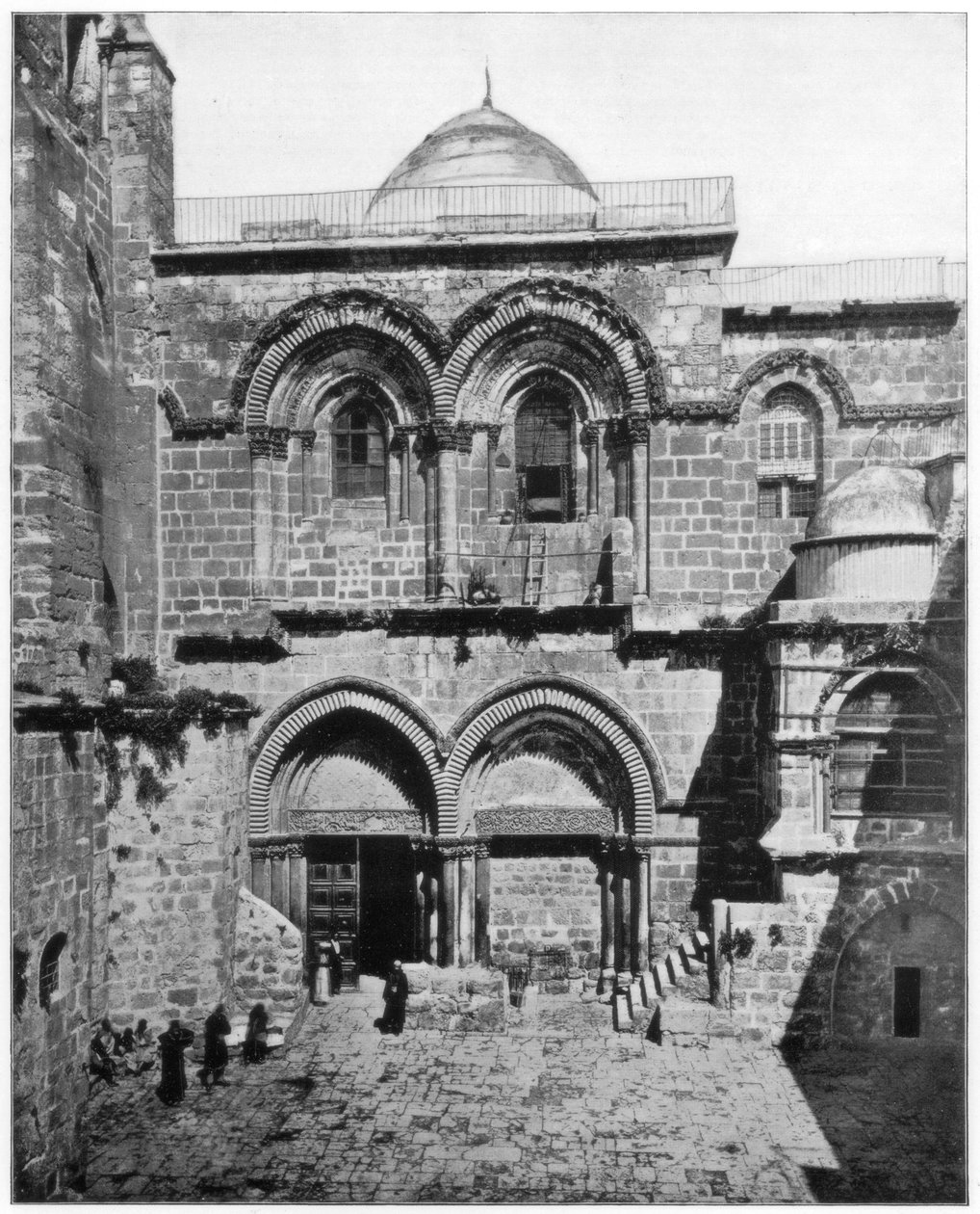 Heliga gravens kyrka, Jerusalem, sent 1800-tal av John L. Stoddard